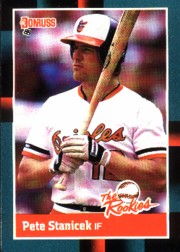 1988 Donruss Rookies Baseball Cards    015      Pete Stanicek